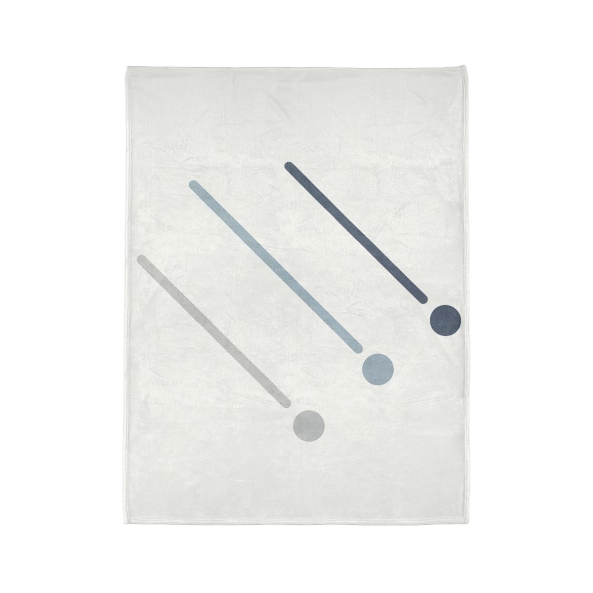 Parallel Comet Paths designer printed blankets