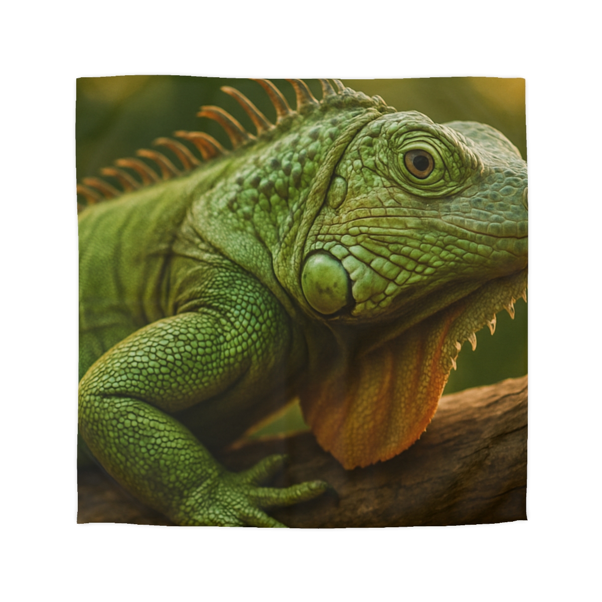 Orbit Glow Green Iguana custom duvets