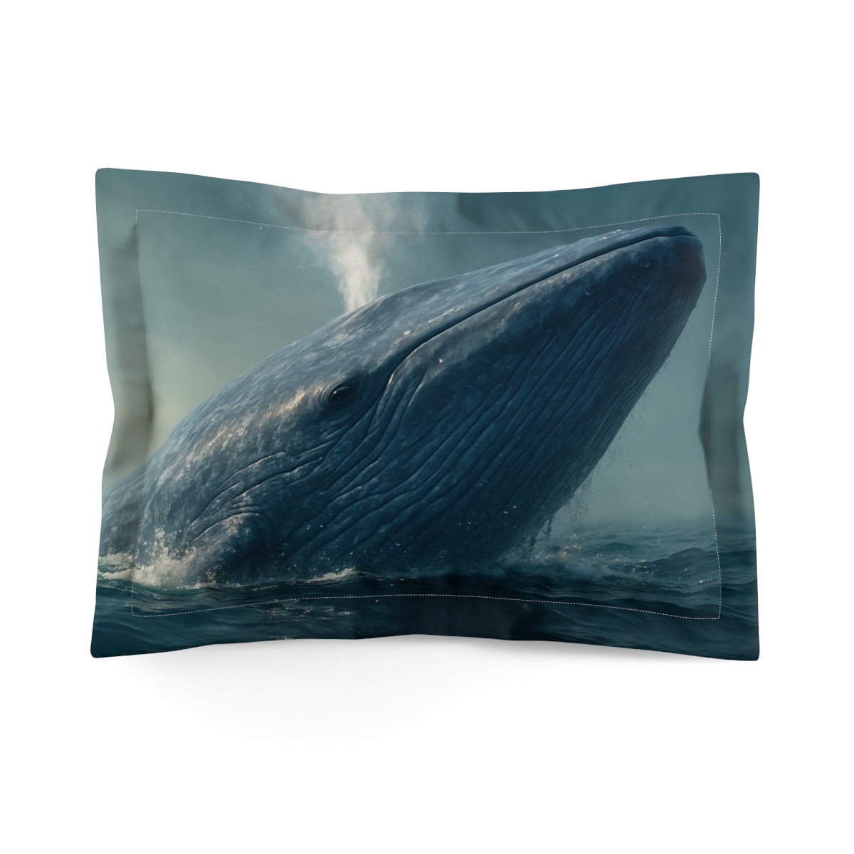 Deep Song Blue Whale personalized decorative pillows