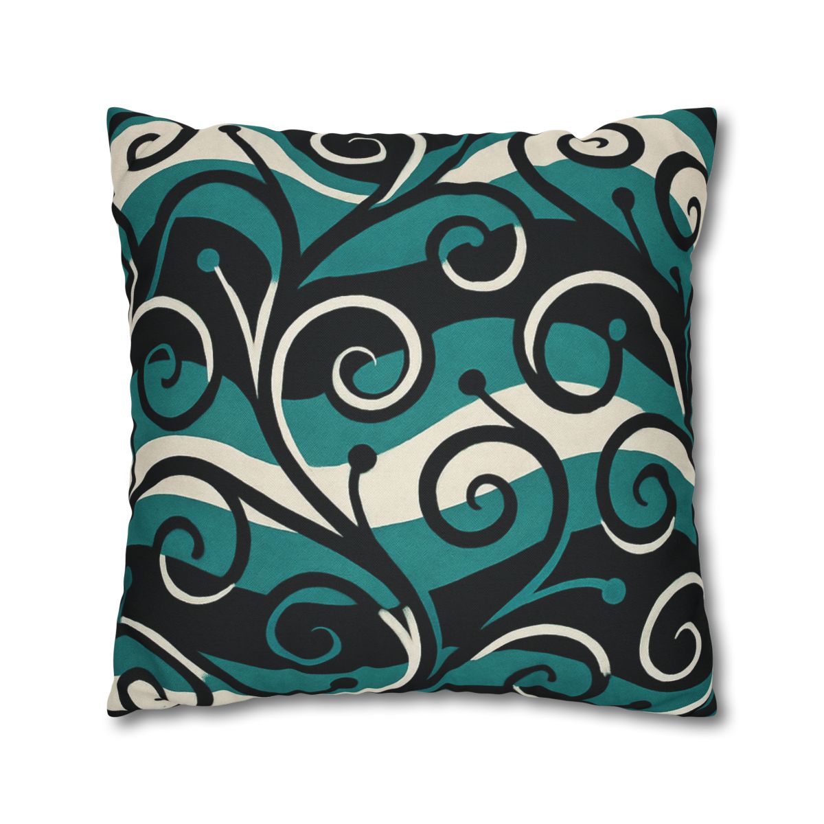 Vine Curl Wave Interference custom pillow cases