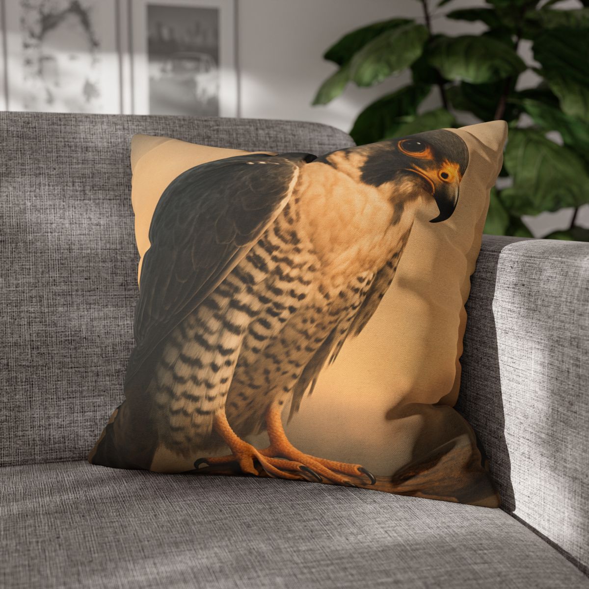 Solar Crest Peregrine Falcon trendy patterned pillow cases