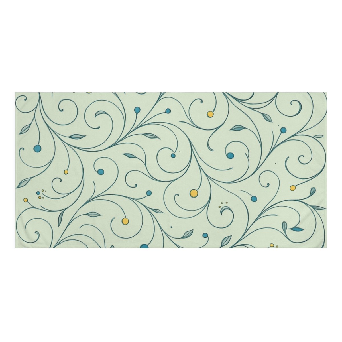 Vine Filigree Drift personalized bath towels