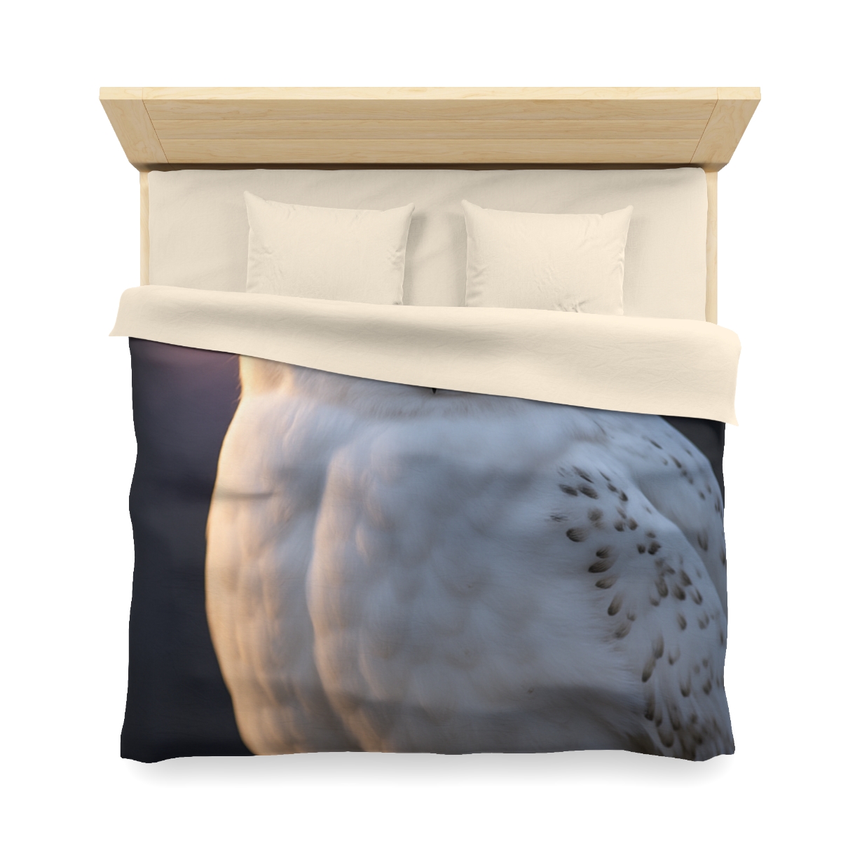 Twilight Watcher Snowy Owl personalized bedding duvets
