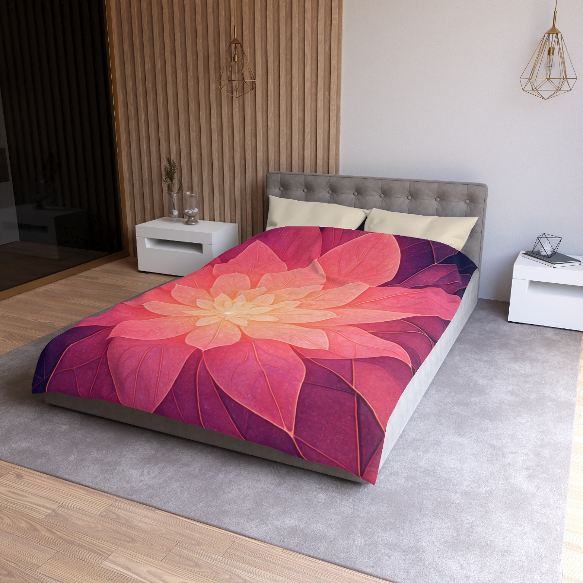Petal Prism Overlap custom duvets