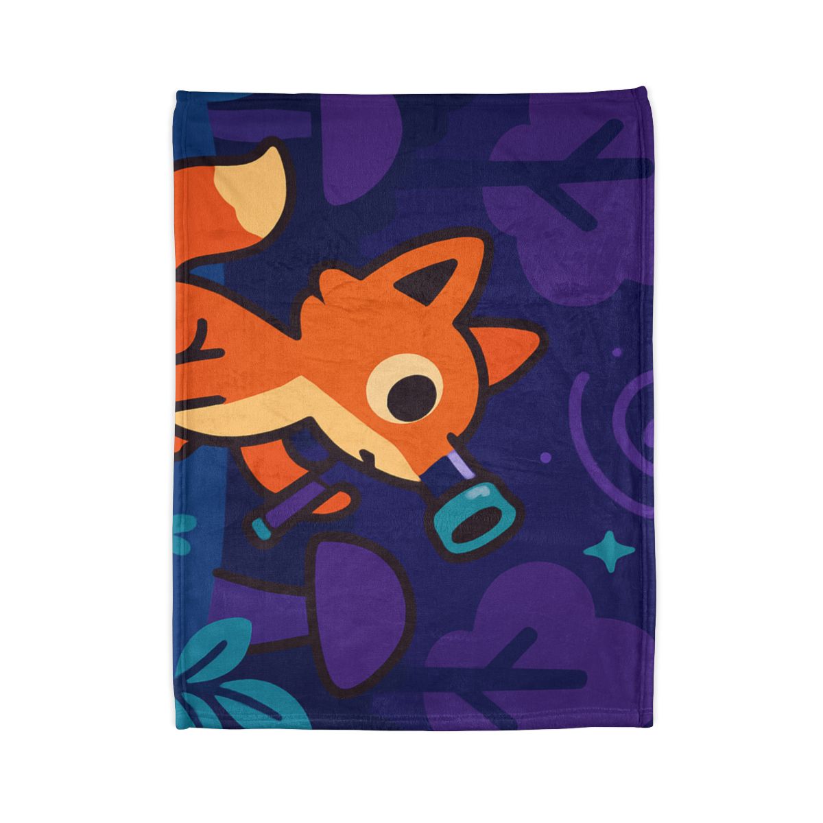 Nebula Forest Fox trendy patterned blankets