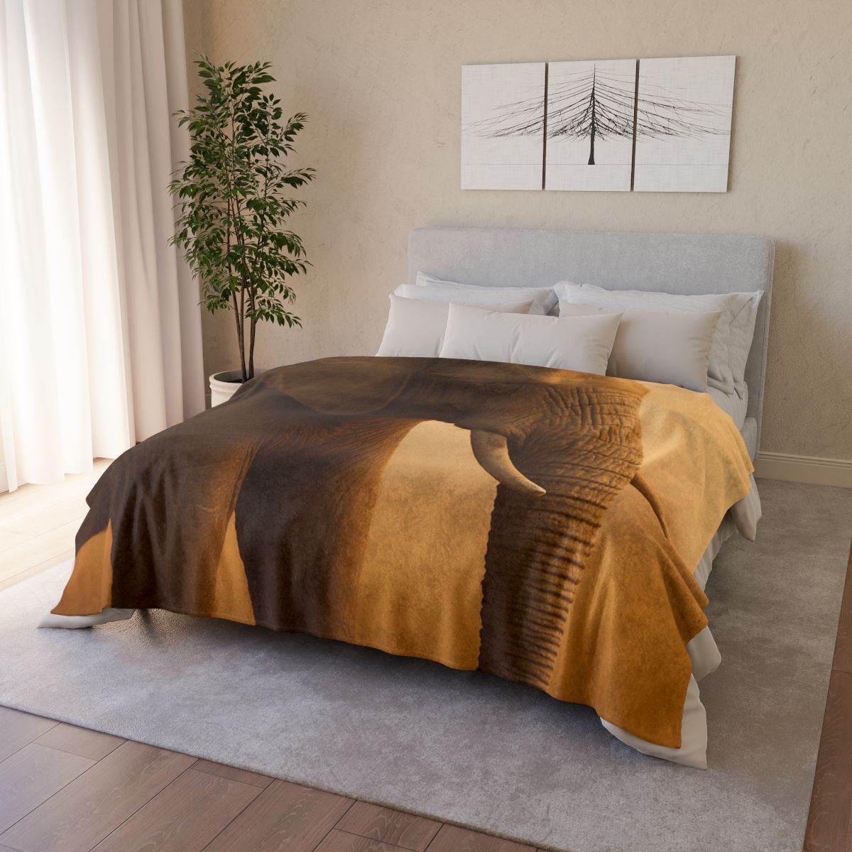Savannah Sentinel Elephant custom blankets