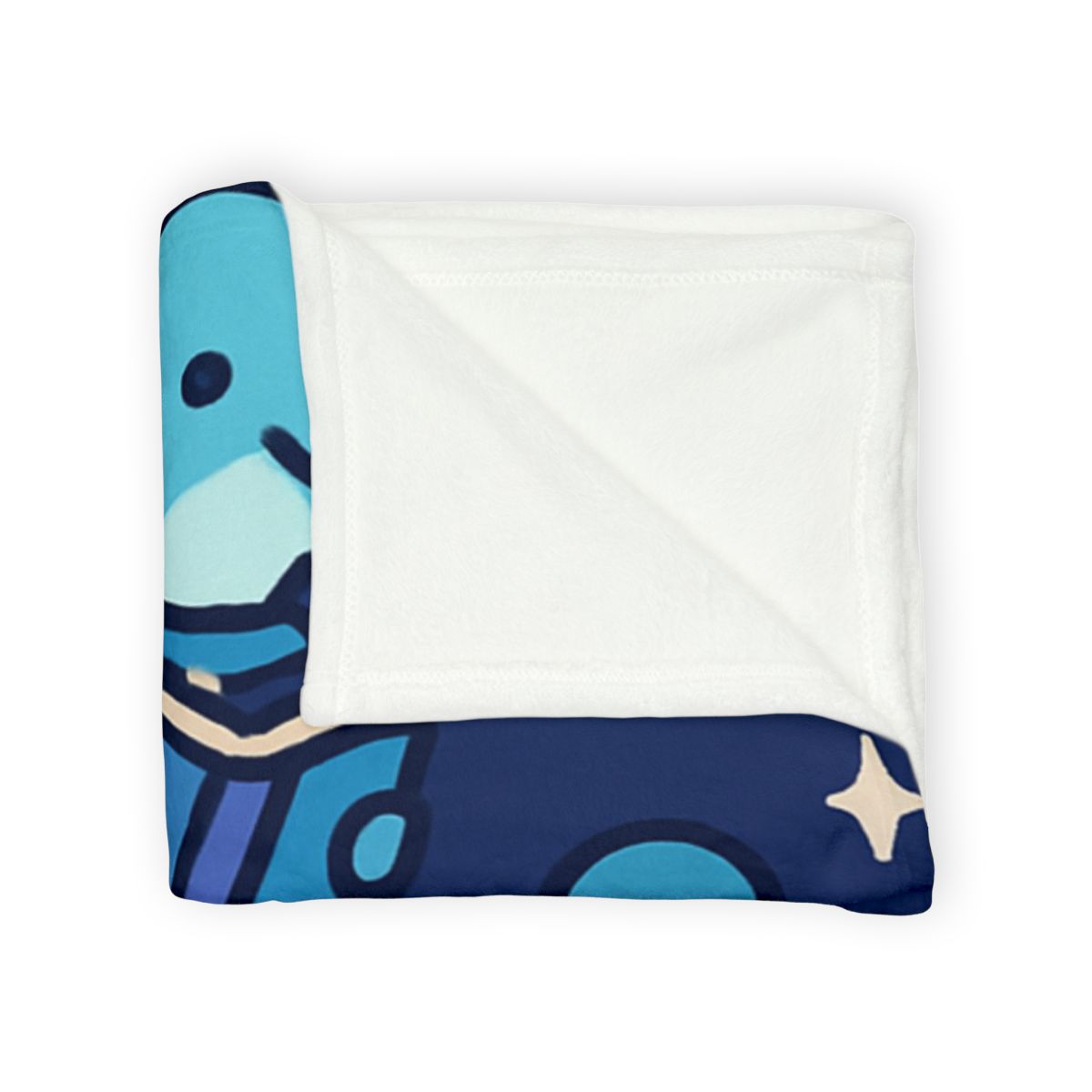 Space School Of Curious Dolphins soft fleece blankets
