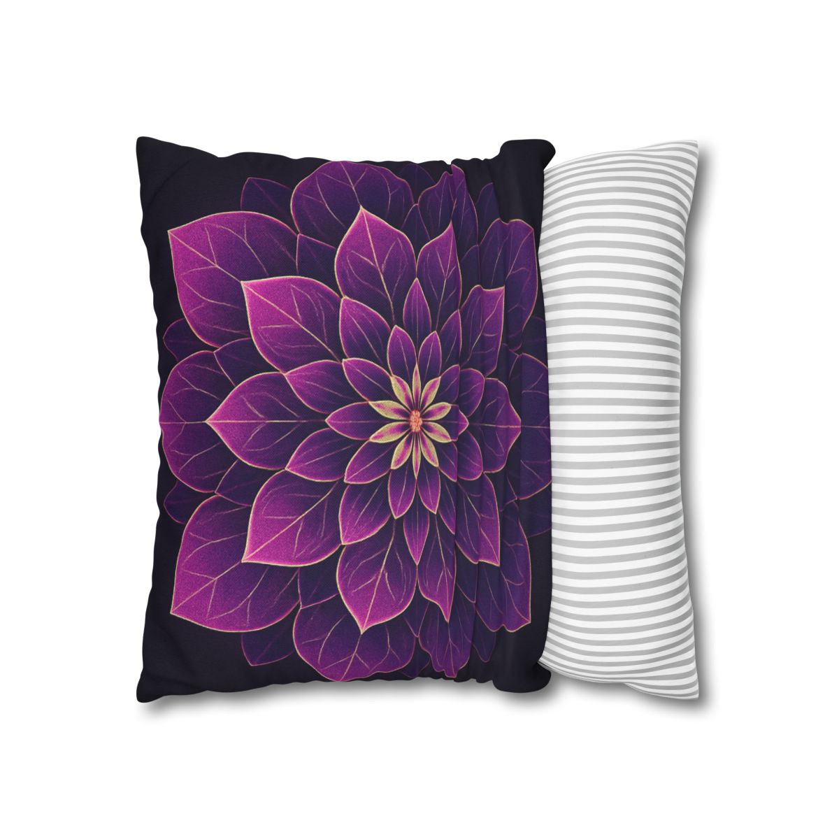Petal Prism Mandala custom pillow cases