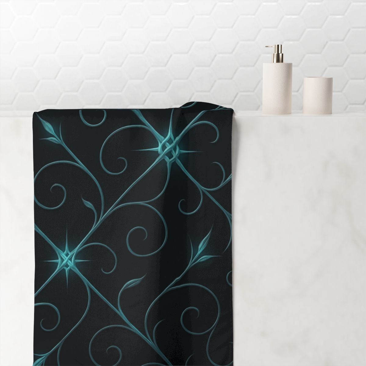 Stellar Vine Lattice trendy hand towels