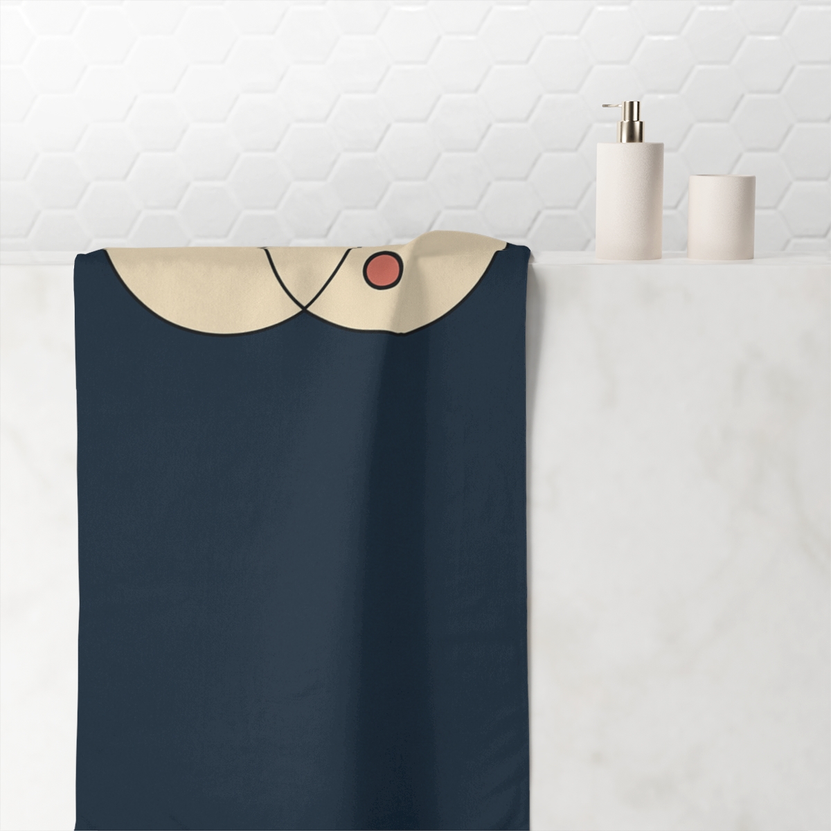 Three Haloed Circles custom towels