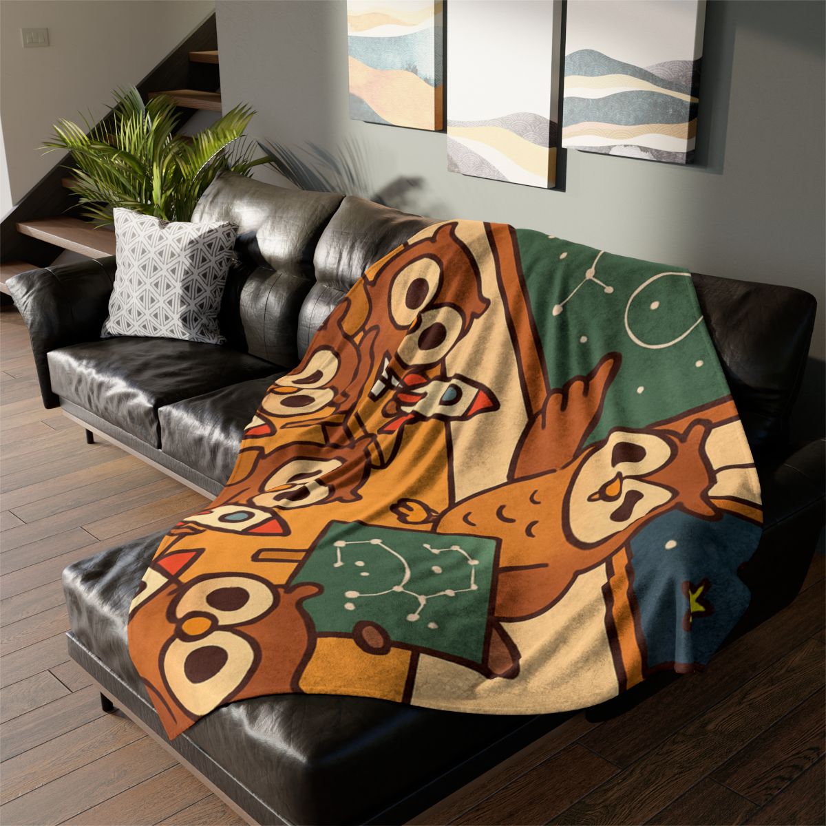 Rocket School Of Owls warm winter blankets