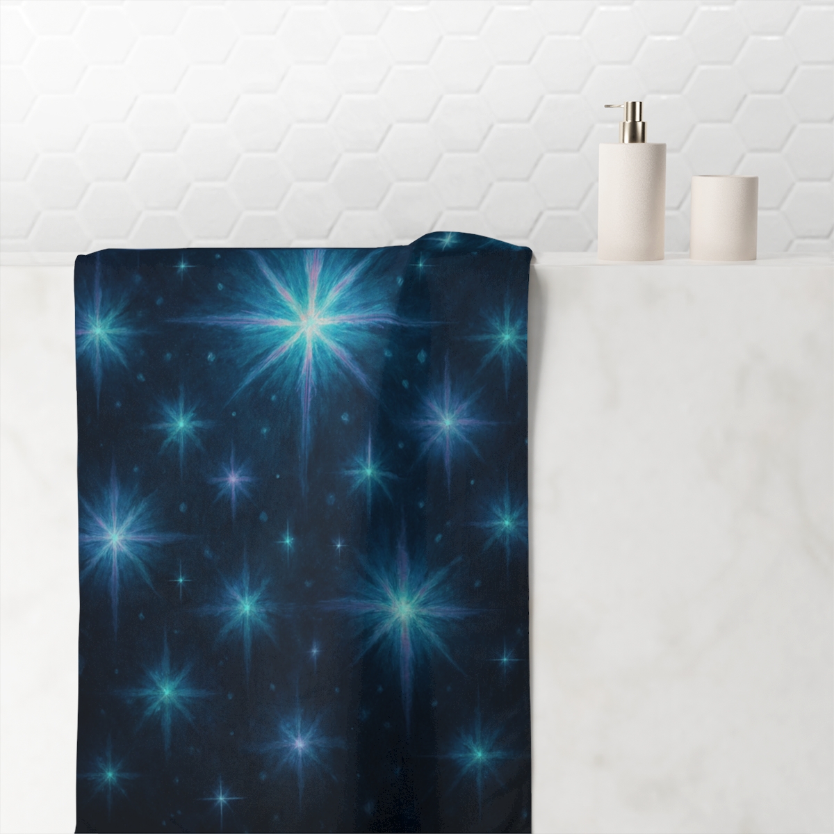 Photon Bloom Mosaic comfortable face towels