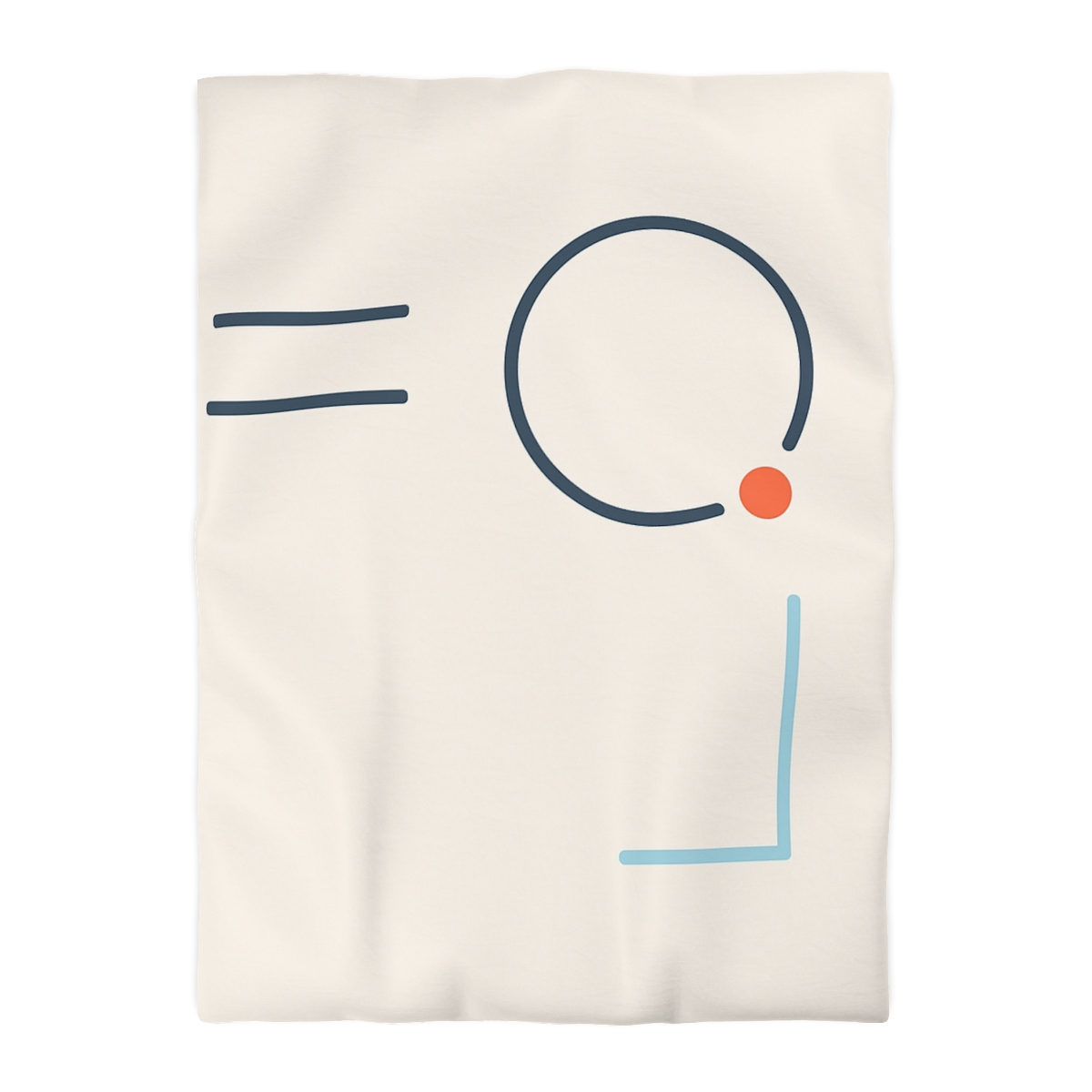 Quiet Orbit With Offset Bars custom duvets