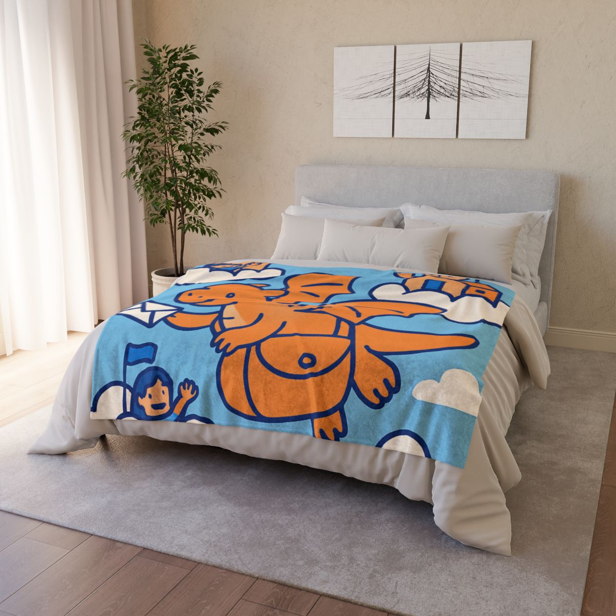 Cloud City Dragon Mail trendy patterned blankets