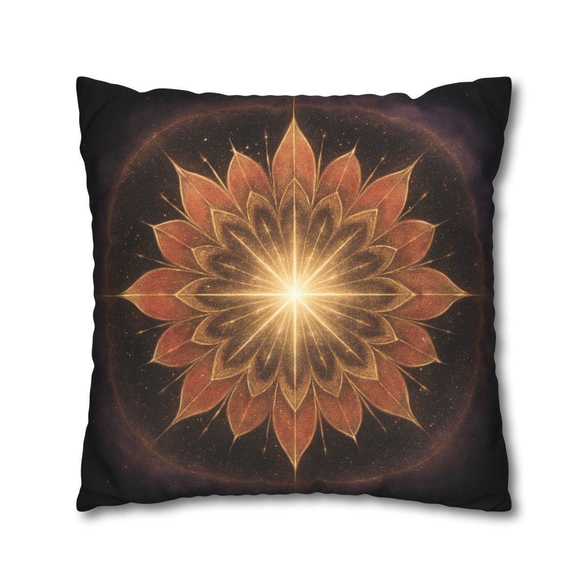 Starburst Petal Crown soft cotton pillow cases