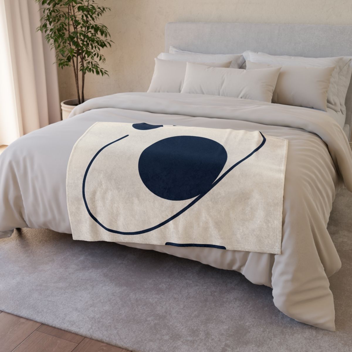 Orbit Arc And Twin Discs designer printed blankets
