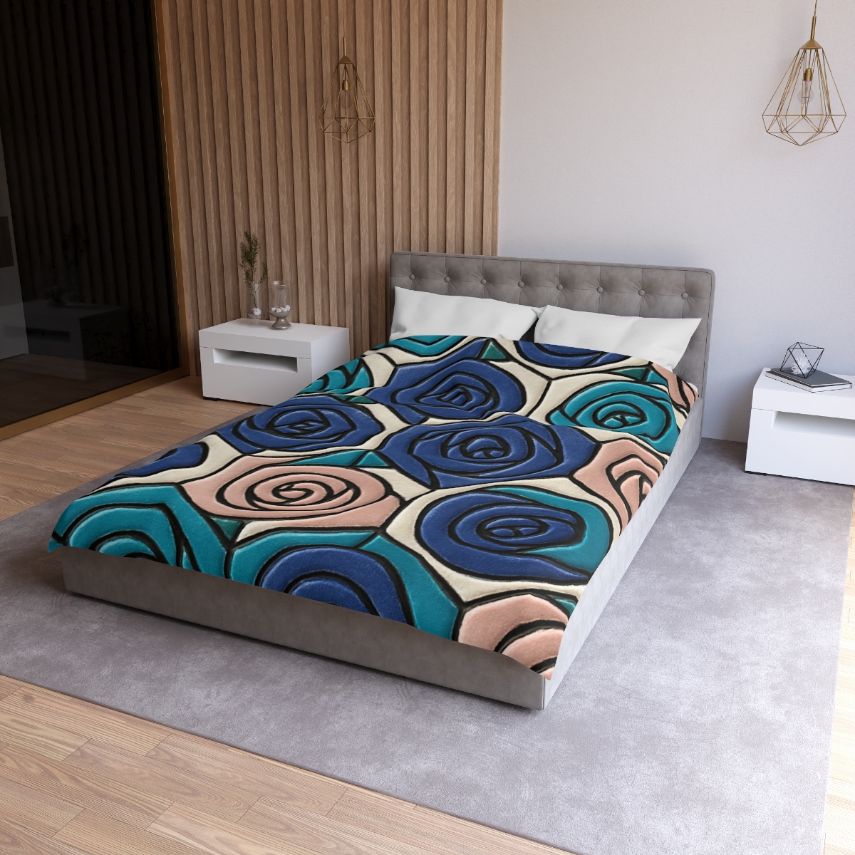 Bud Spiral Mosaic Tiles trendy bedroom duvets