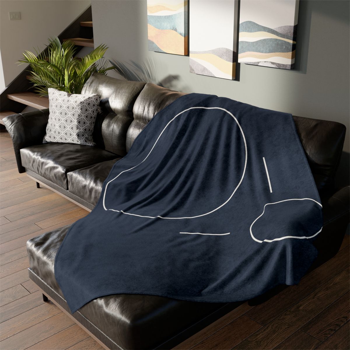 Offset Ring And Bar Constellation stylish throw blankets