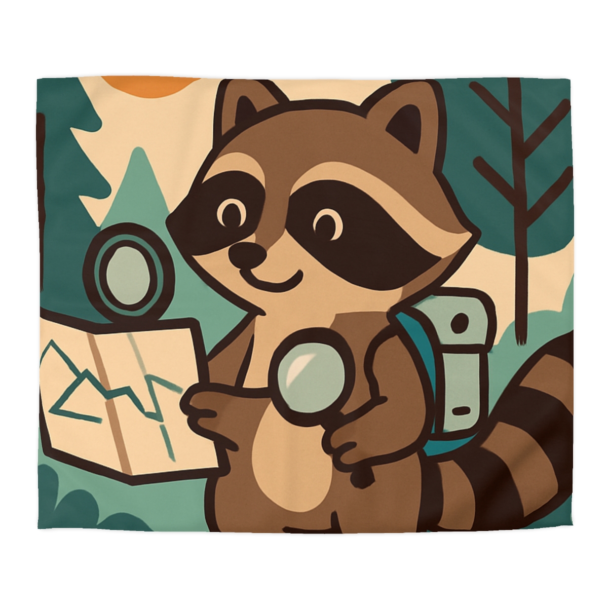 Robot Ranger Raccoon duvets for gifts