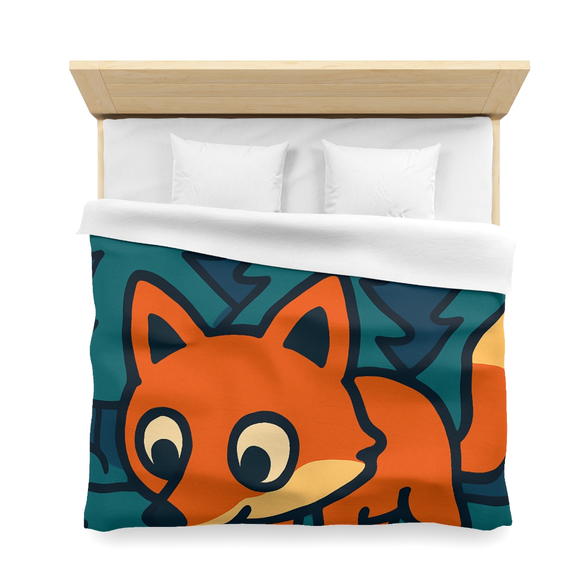 Starlight Forest Fox personalized bedding duvets