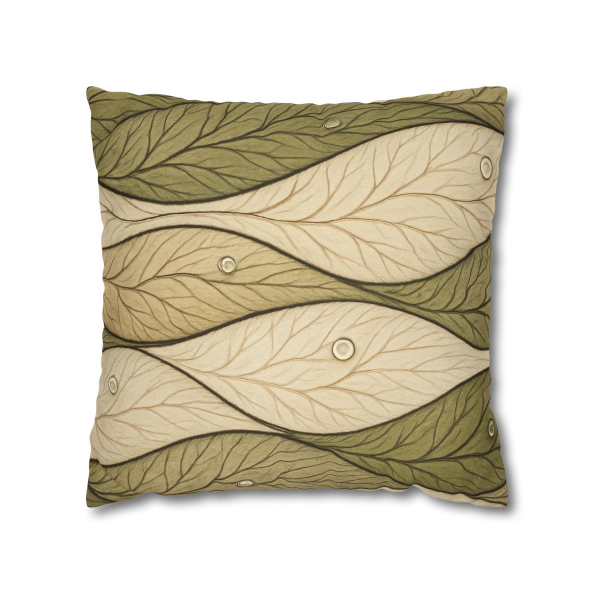 Leaf Vein Topography Waves unique gift pillow cases