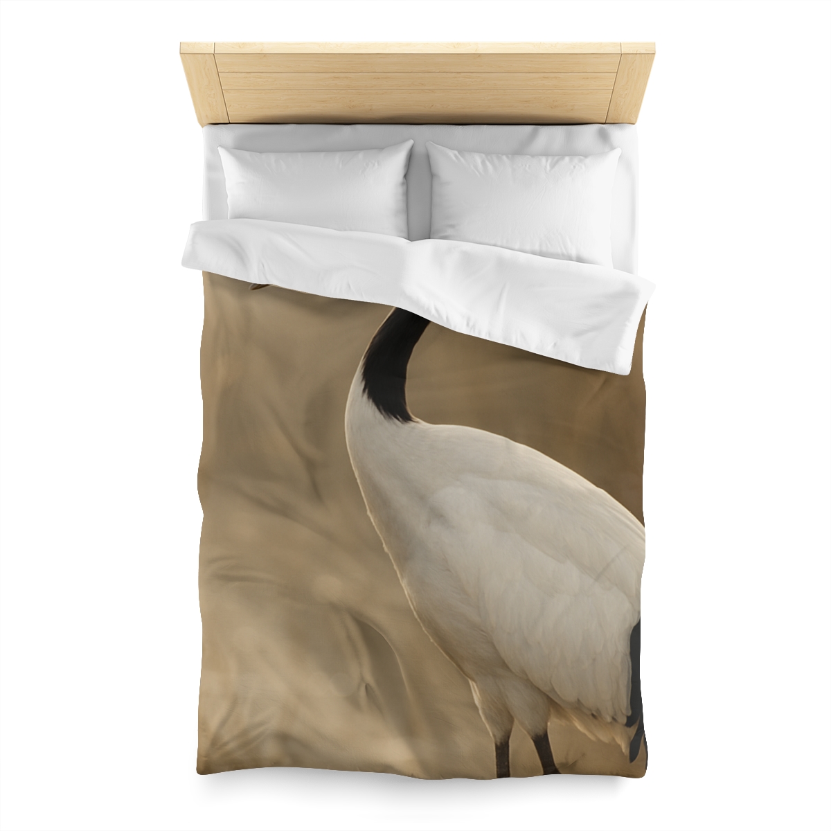 Silent Poise Red Crowned Crane soft comforter duvets