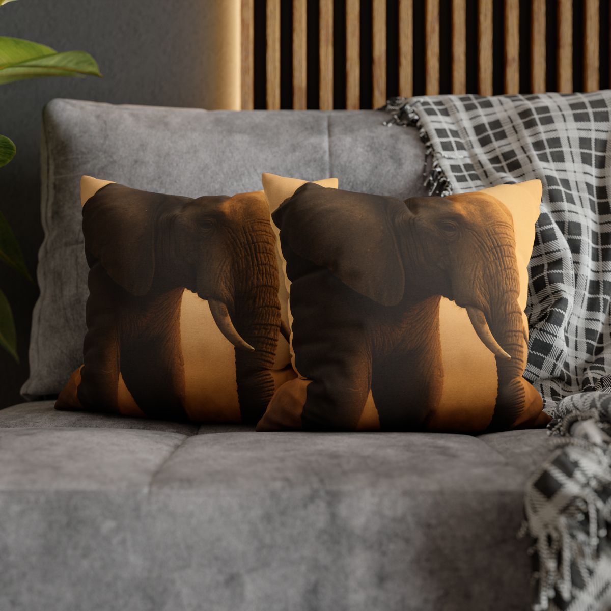 Savannah Sentinel Elephant unique gift pillow cases