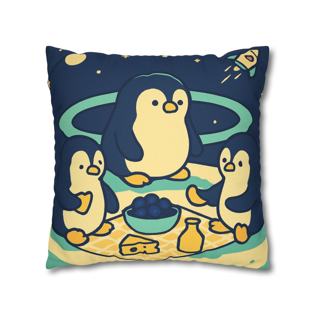 Planet Picnic Penguins comfortable bedding pillow covers