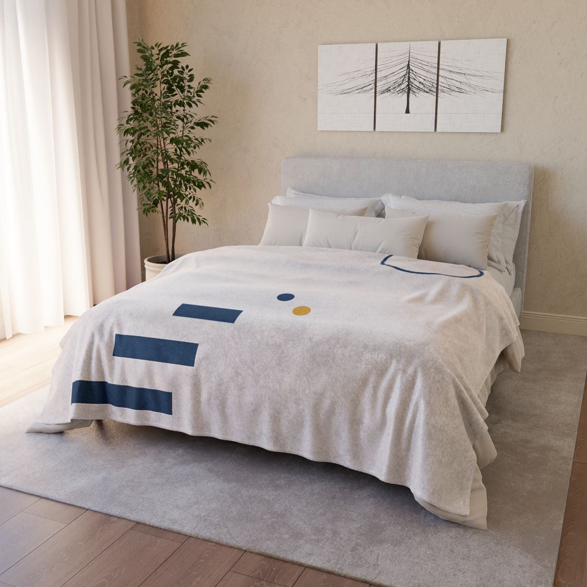 Sparse Constellation Step And Ring trendy patterned blankets