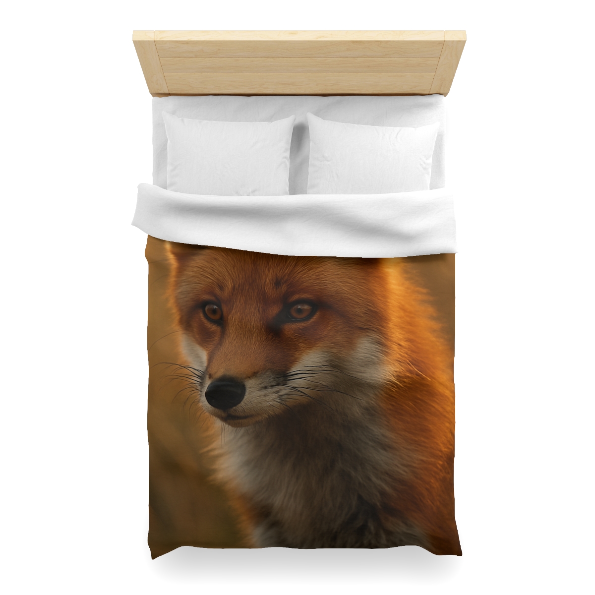 Crimson Whisper Red Fox custom duvets