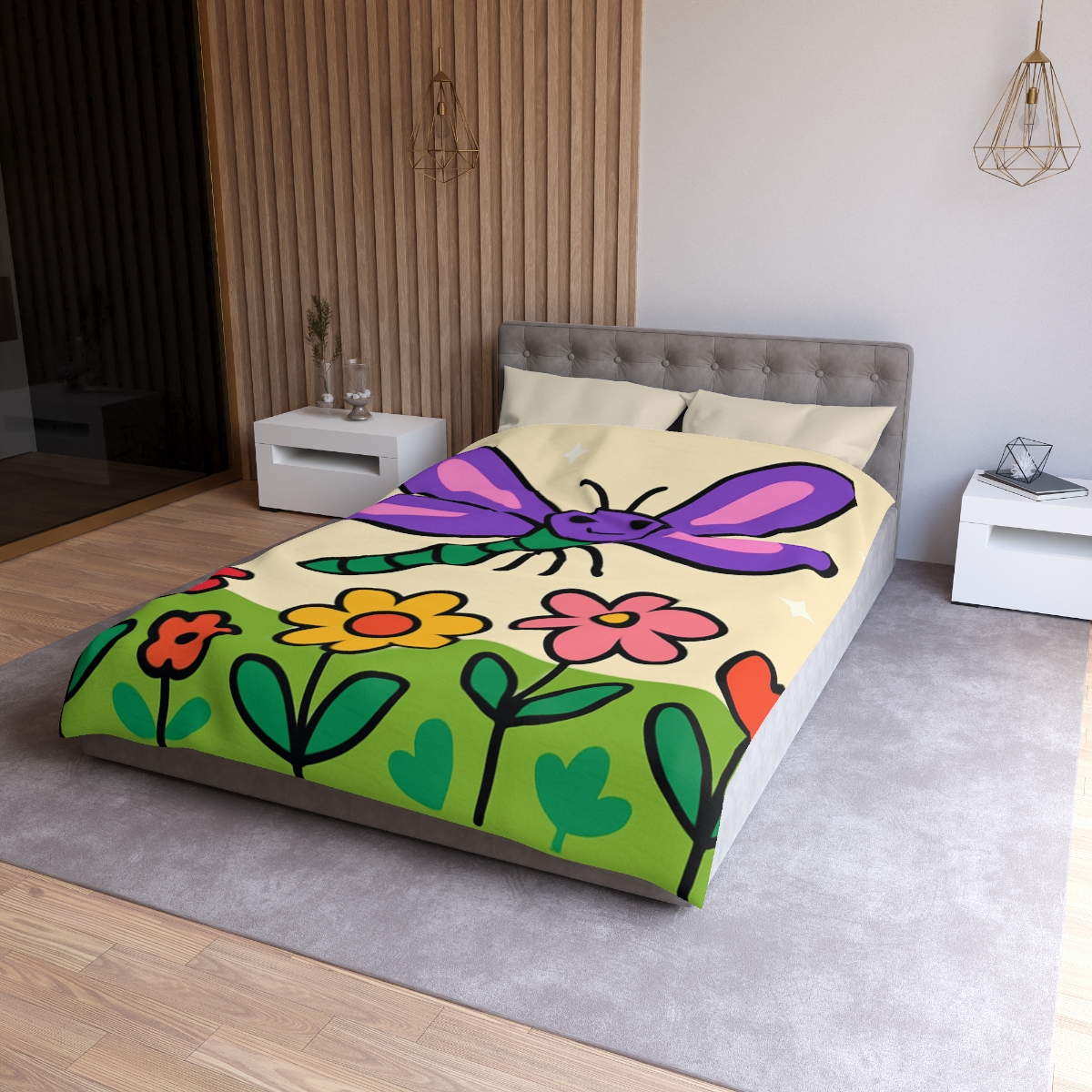 Nebula Dragonfly Garden stylish duvet covers