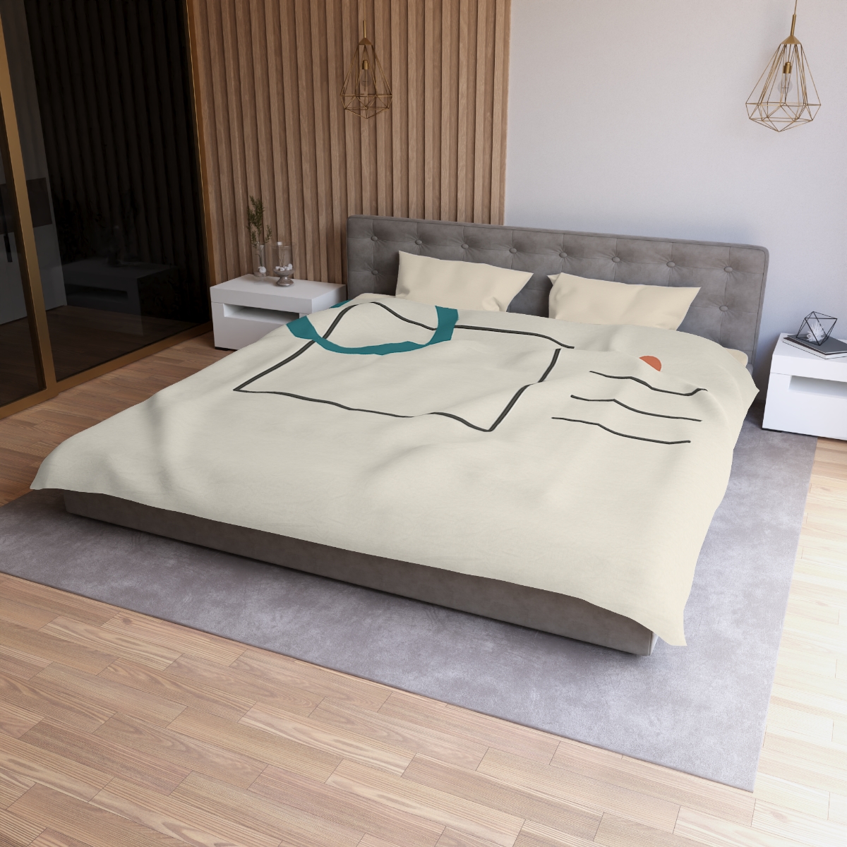 Open Frame With Drifted Ring trendy bedroom duvets