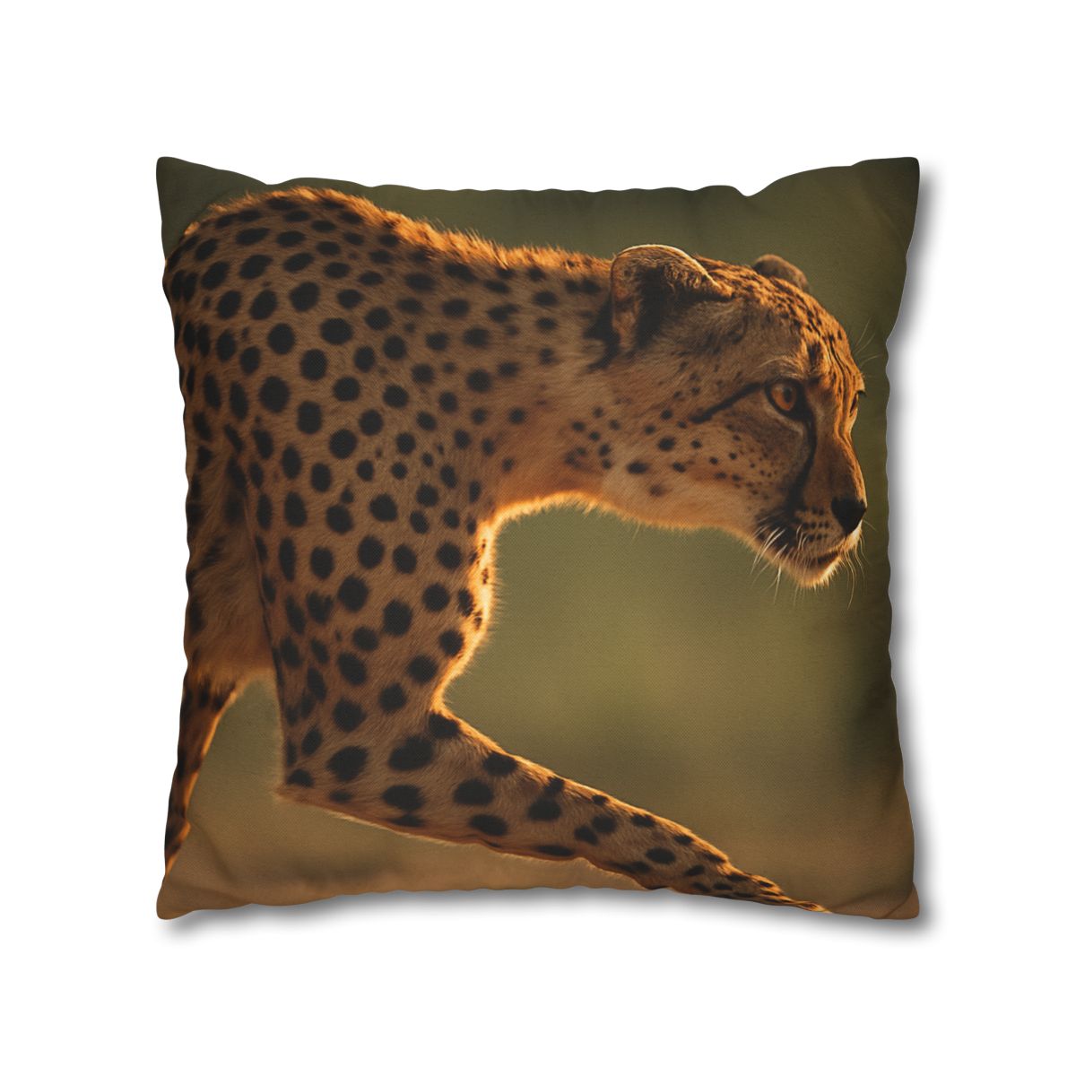 Cheetah Silent Sprint personalized pillow covers