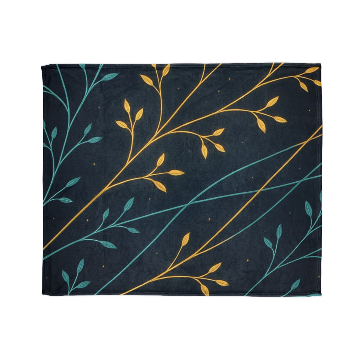 Starlit Vine Constellation soft fleece blankets