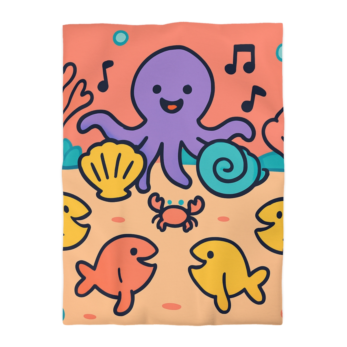 Coral Concert Undersea unique patterned duvets