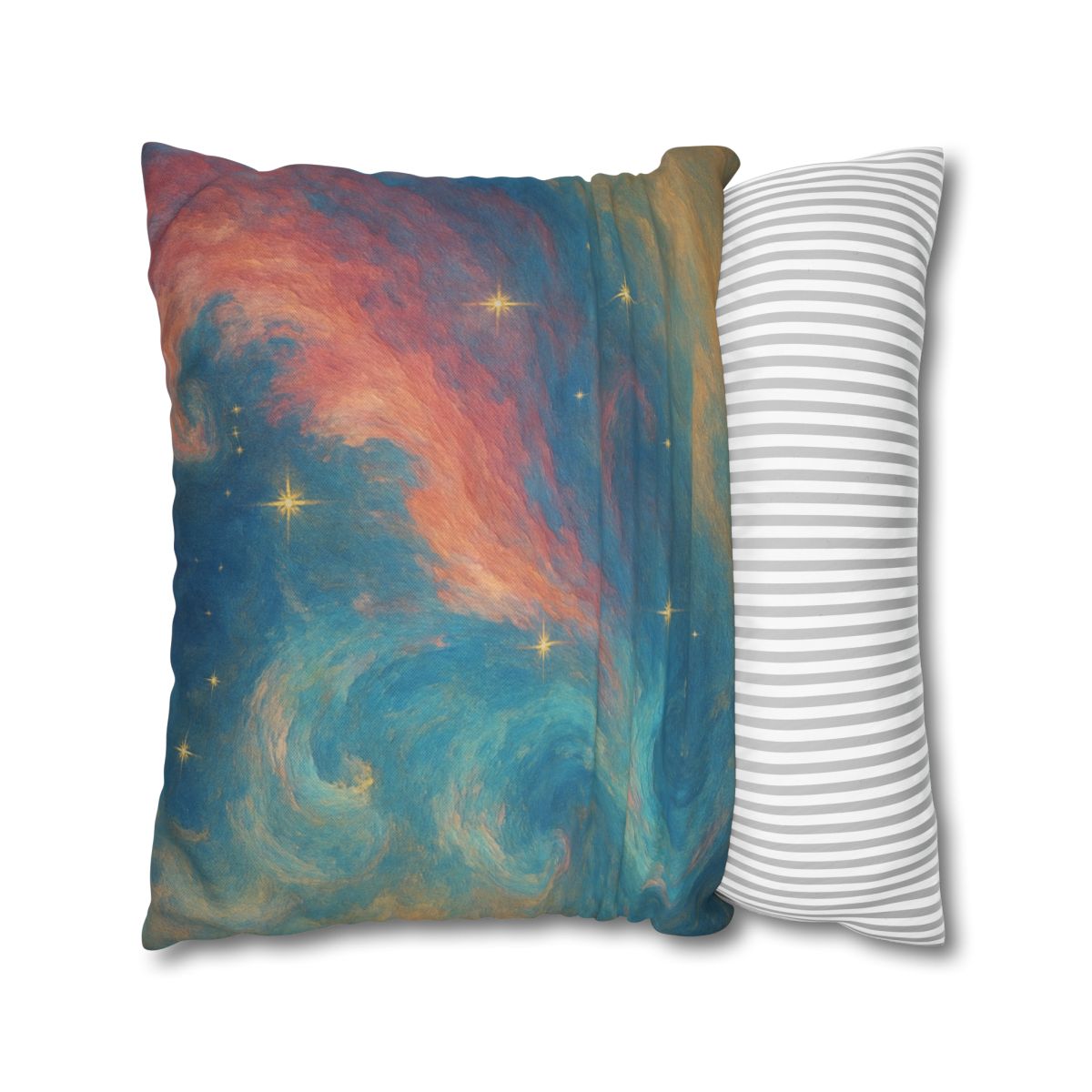 Chromatic Nebula Tidal Bloom stylish decorative pillowcases