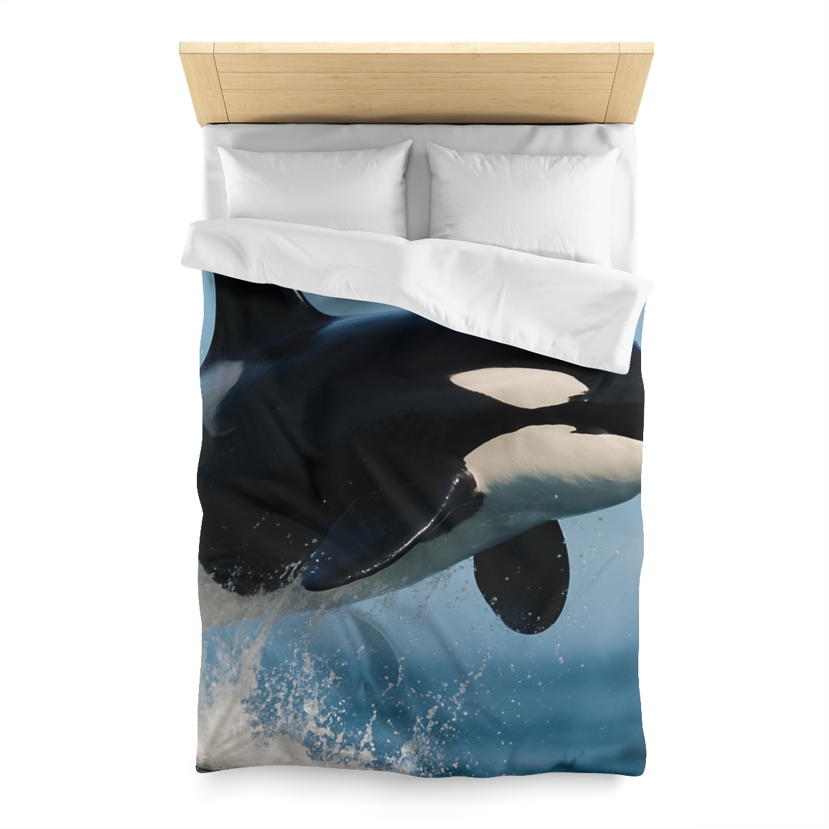 Tidal Monarch Orca custom duvets