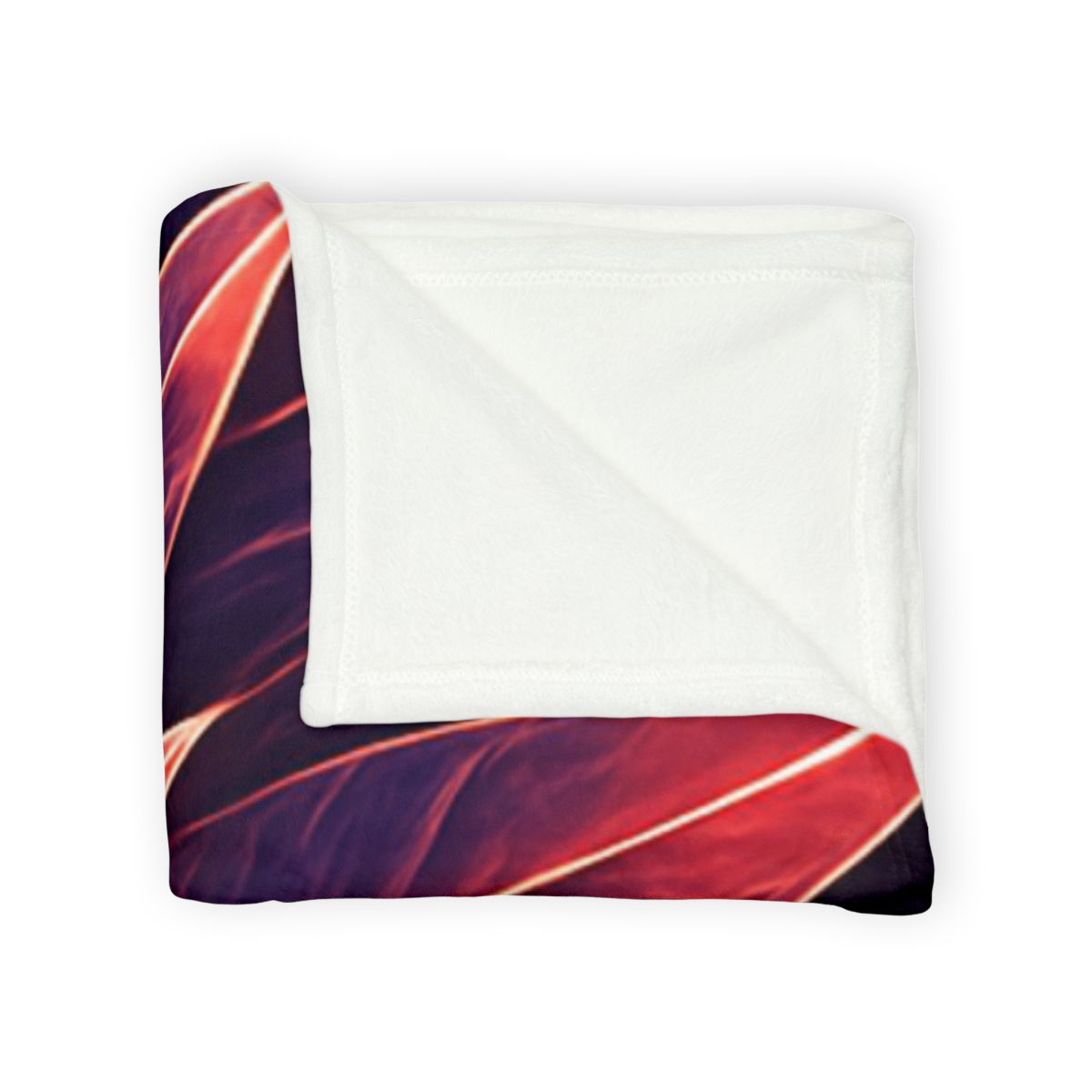 Cosmic Bloom Fractal soft fleece blankets