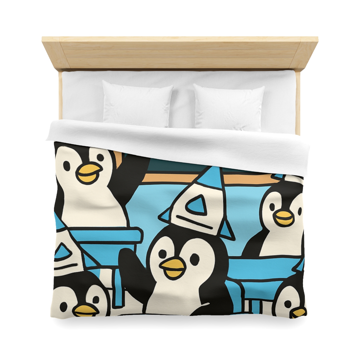 Rocket Penguin Class stylish duvet covers