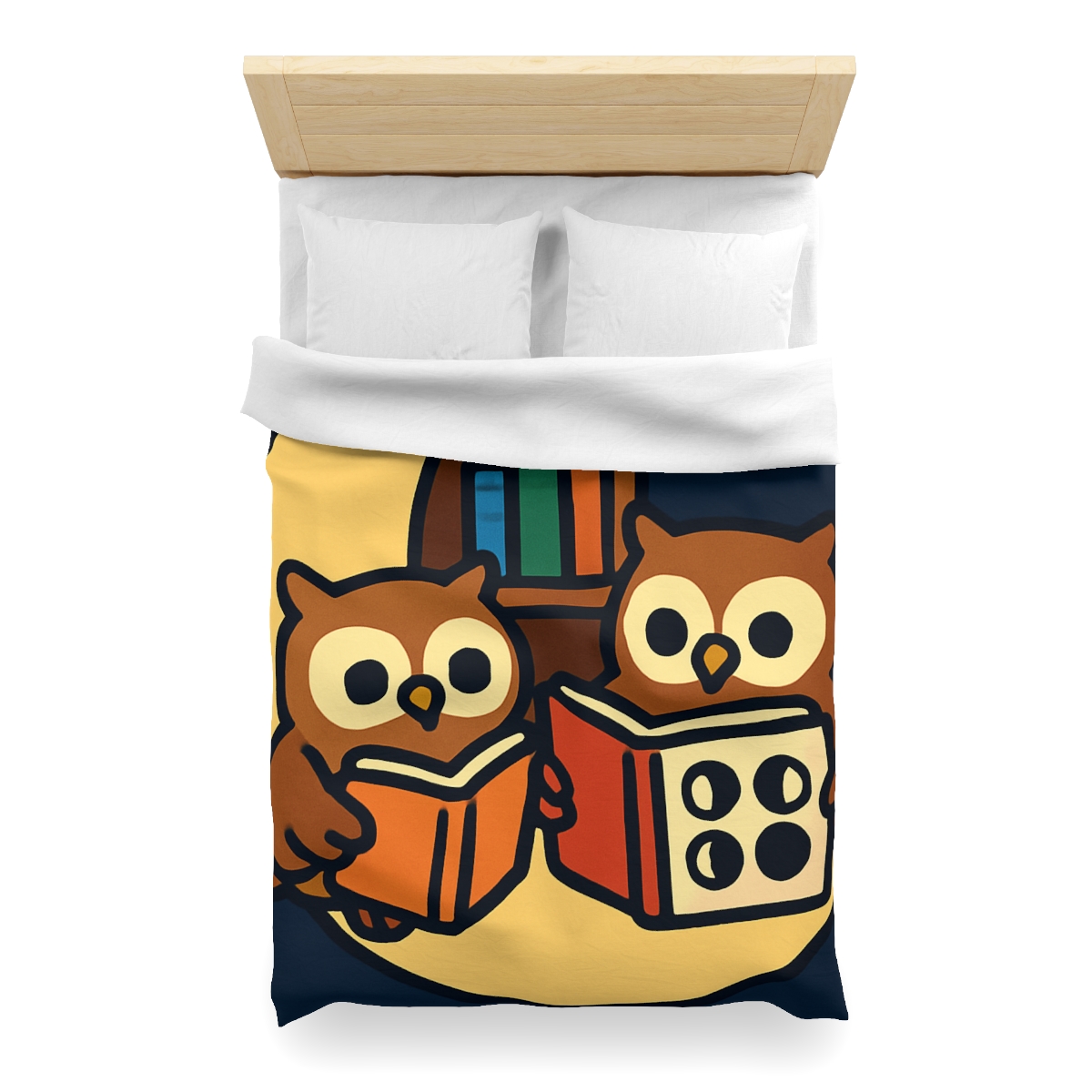 Lunar Library Owls custom duvets