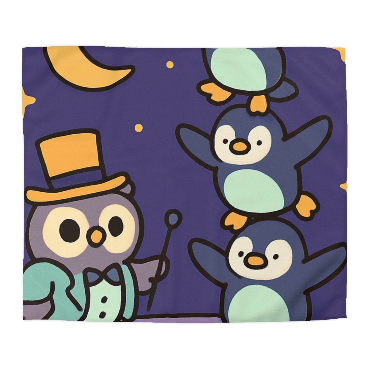 Moonlight Feather Circus stylish duvet covers