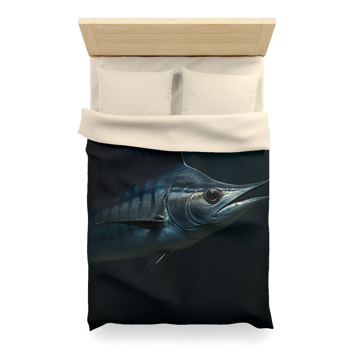 Silver Wake Sailfish unique patterned duvets