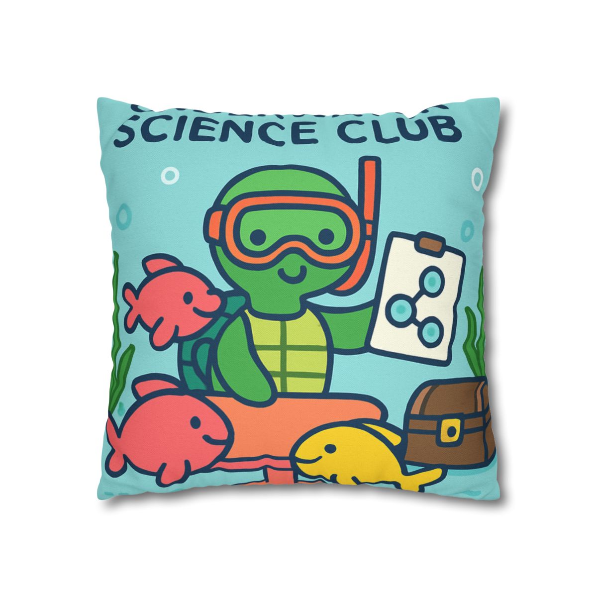 Coral Reef Science Club Turtle unique gift pillow cases