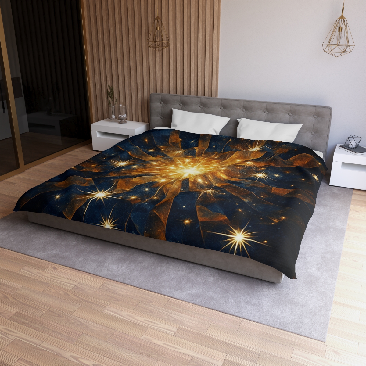 Starburst Mosaic Field unique patterned duvets