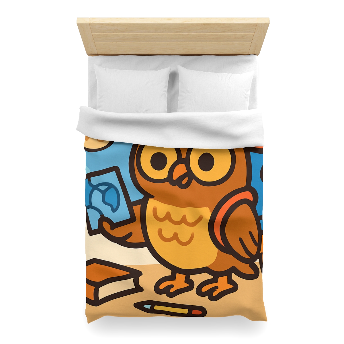 Rocket School Owl custom duvets