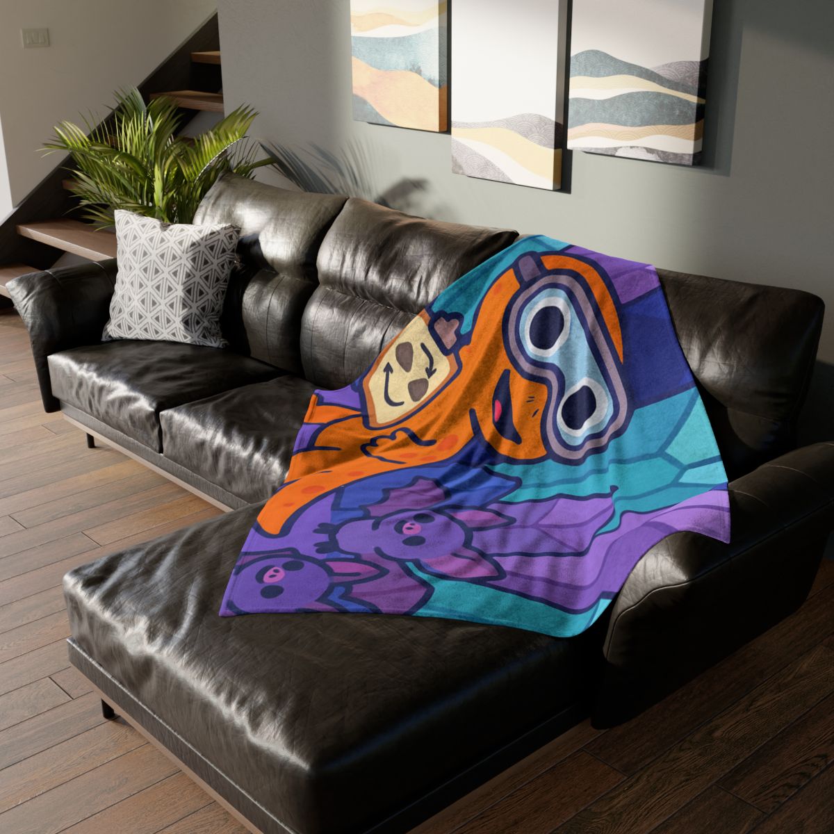 Crystal Cavern Salamander Science Team decorative home blankets