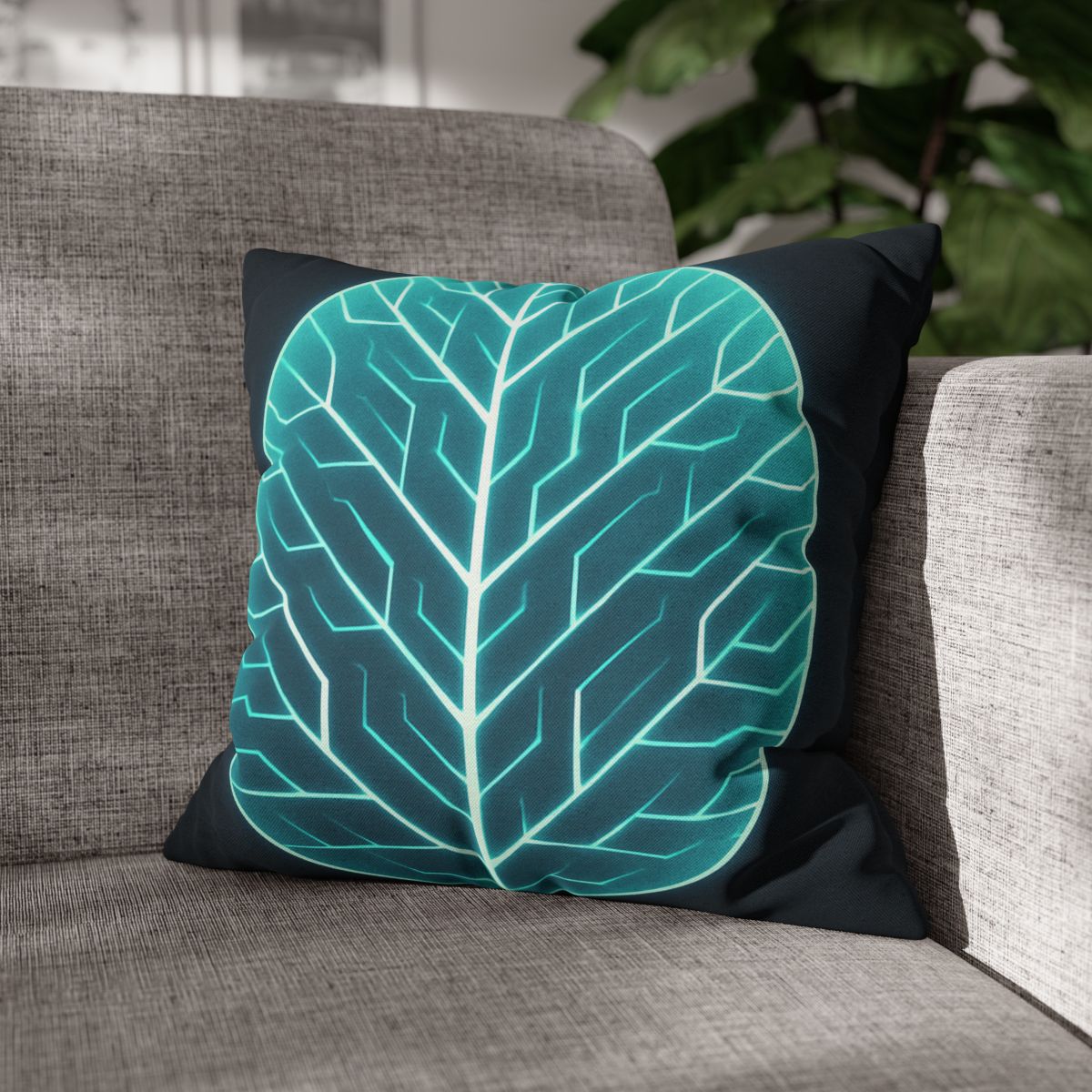 Galactic Leaf Vein Circuit comfortable bedding pillow covers