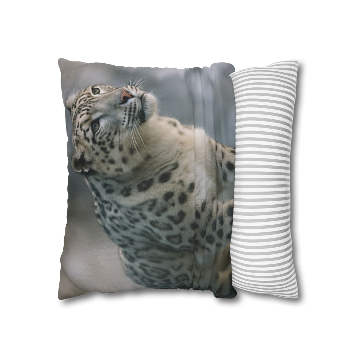 Cliff Phantom Snow Leopard soft cotton pillow cases