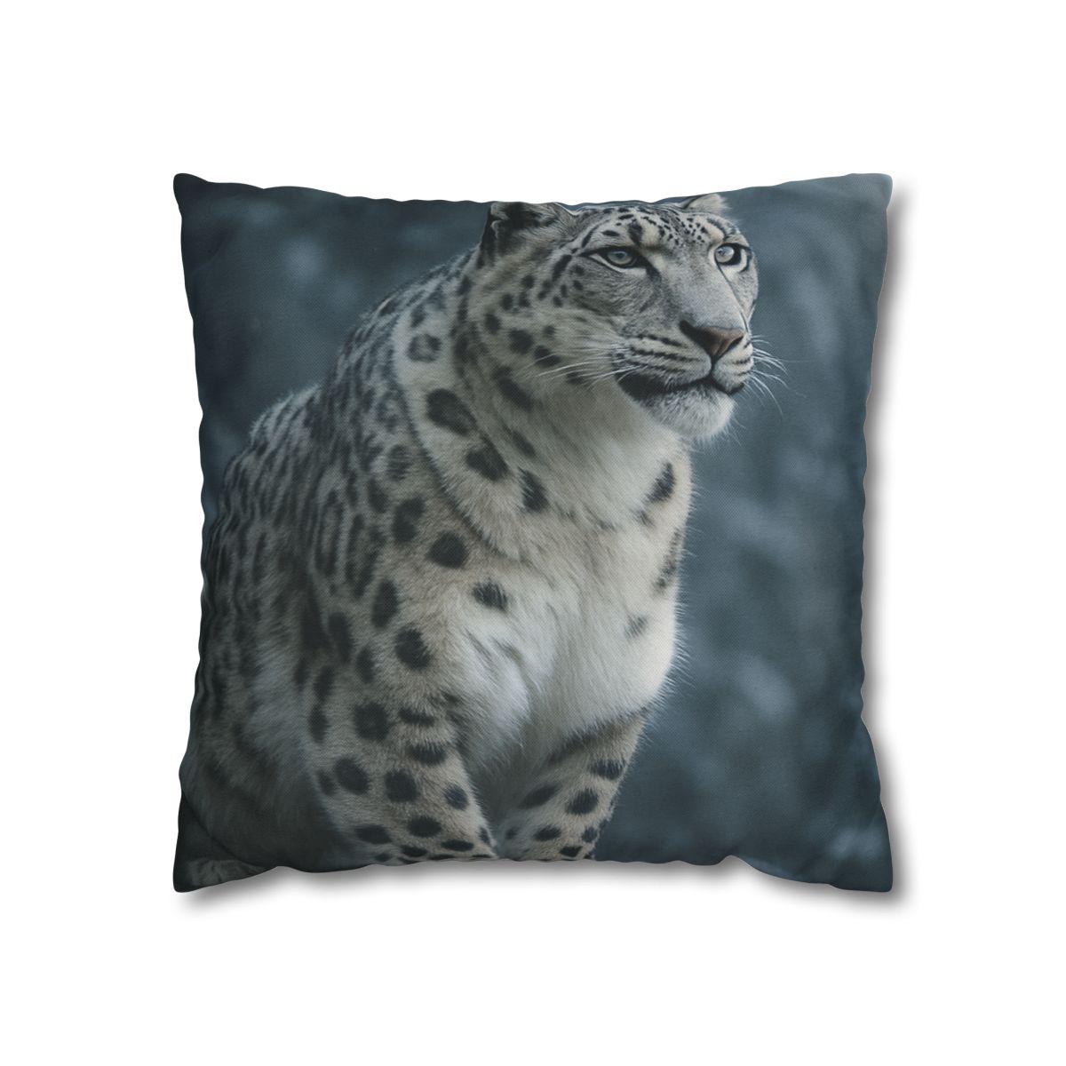 Crest Of Silence Snow Leopard soft cotton pillow cases