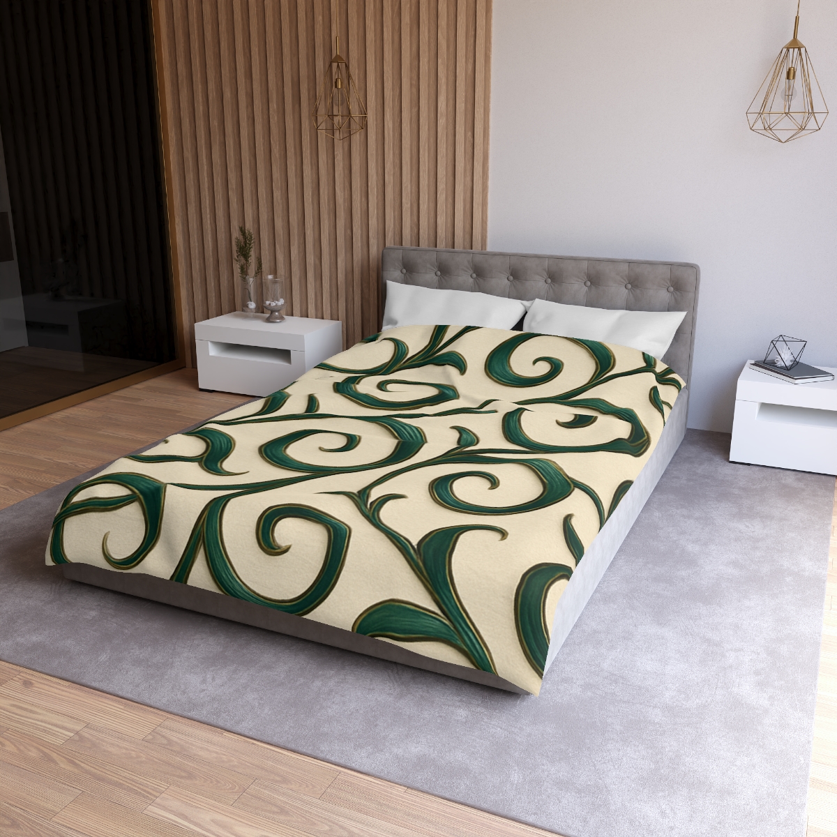 Vine Curl Ribbon Matrix stylish duvet covers